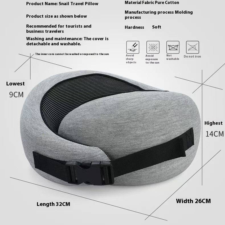 Memory Foam Travel Neck Pillow U Shape Adjustable Support