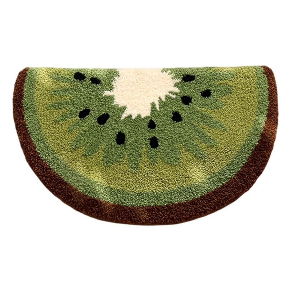 Kiwi Fruit Bath Mat Non Slip Quick Dry