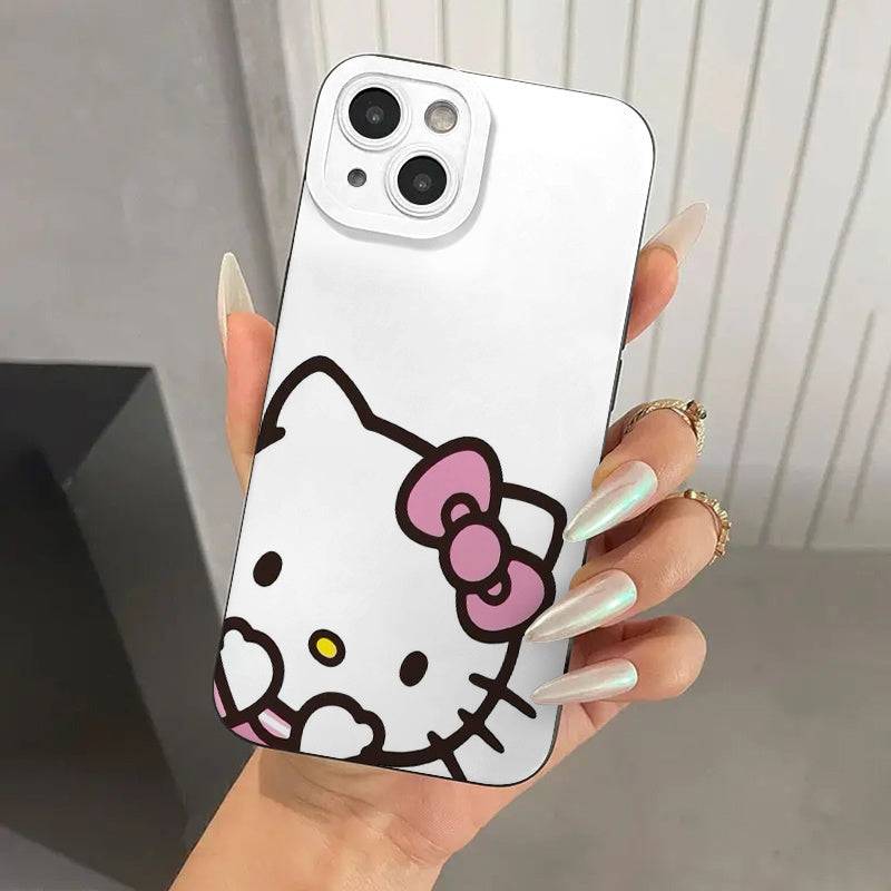 Cute Hello Kitty iPhone Case – Full Protection Girly Cover for Models 11 to 16 Pro Max, X/XS/XS Max, Ideal Gift for Birthdays & Holidays