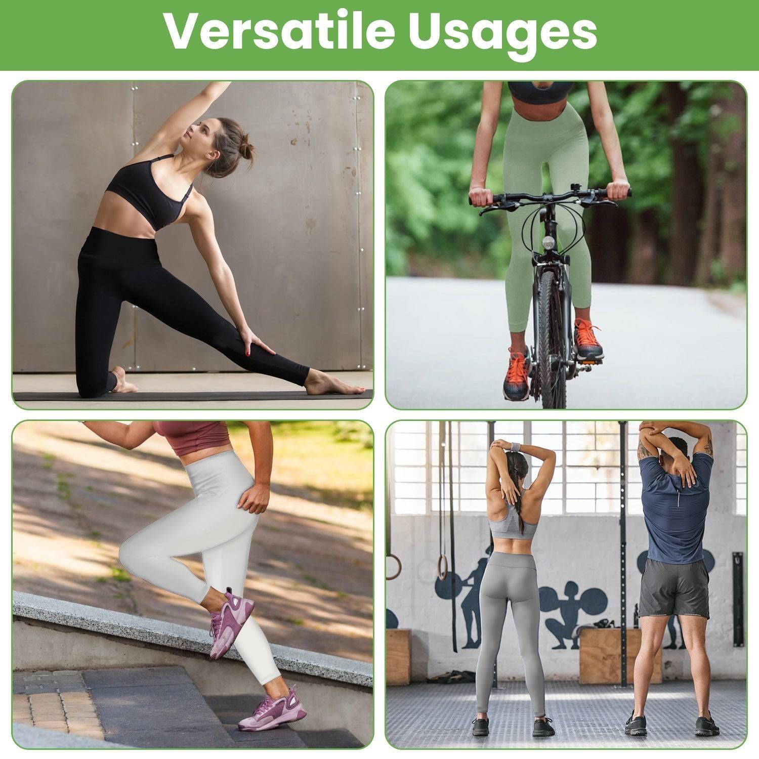 Womens High Waist Workout Leggings with Tummy Control