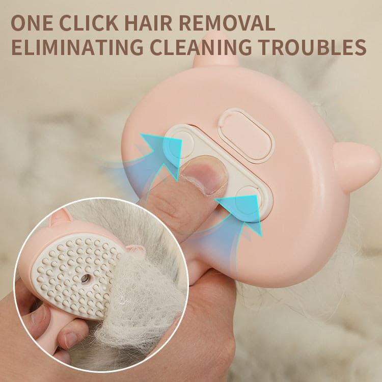 Hair cleaning brush with steamer - PMMNAPOLES