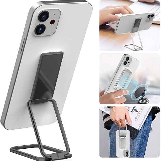Adjustable Phone Stand Foldable Metal Magnetic Desk Holder