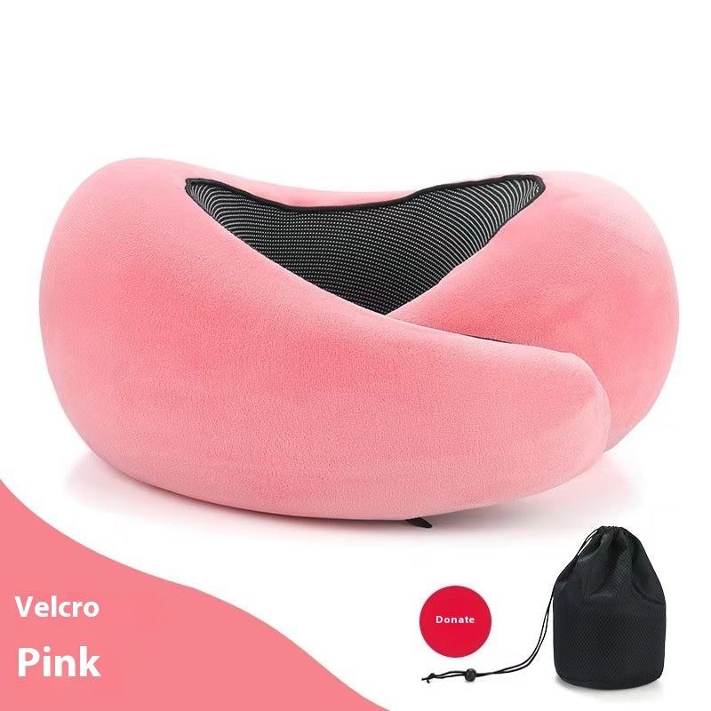 Memory Foam Travel Neck Pillow U Shape Adjustable Support