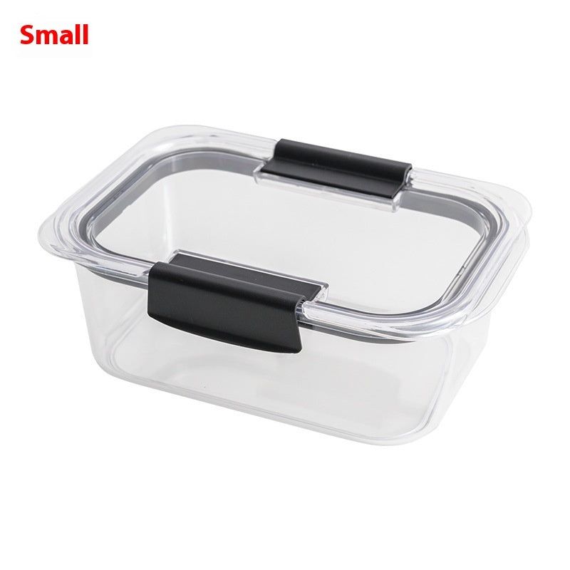 Transparent Food Storage Container Plastic Square Fresh-Keeping Jar for Kitchen Cereals and Dry Goods