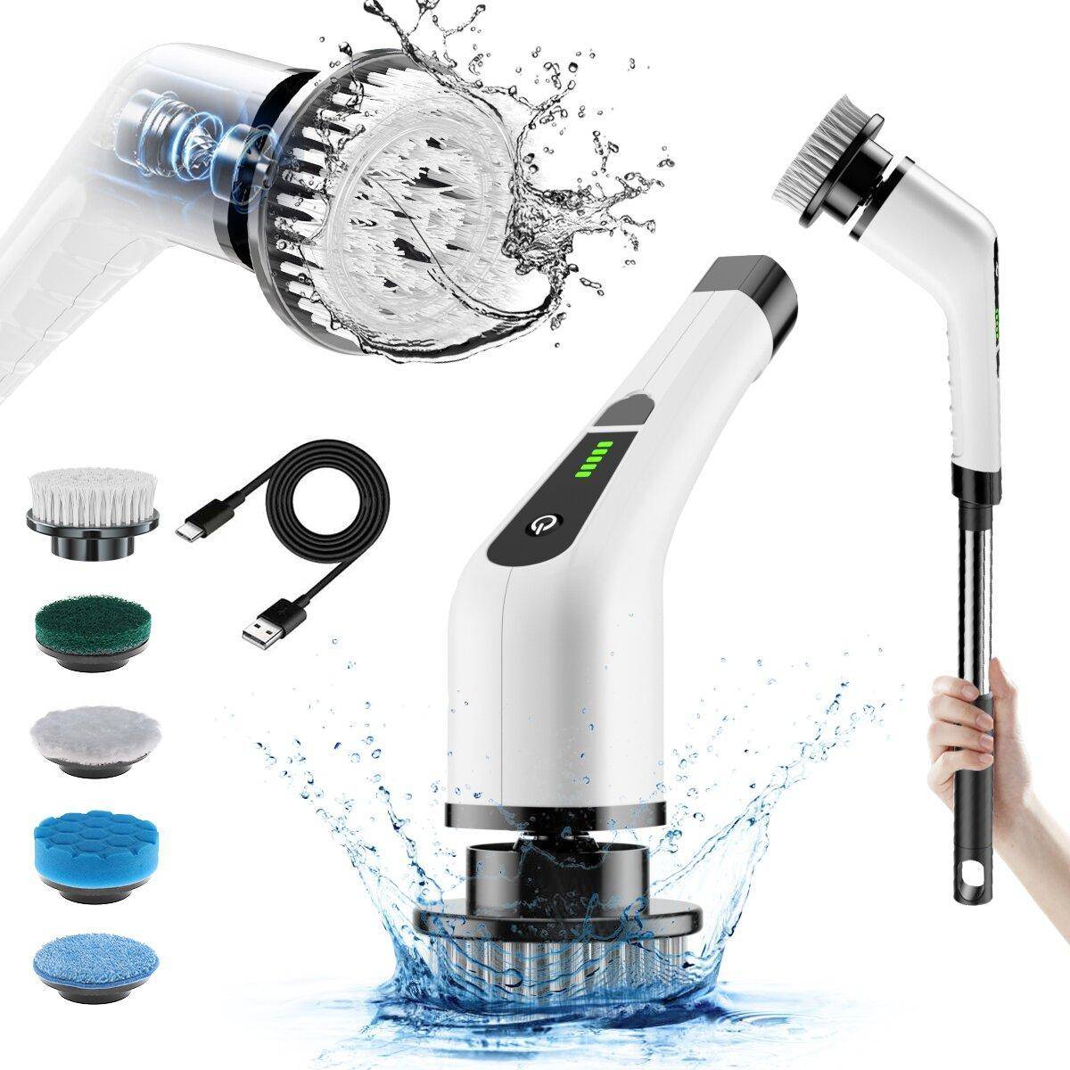 Electric Spin Scrubber with 360RPM Motor Power