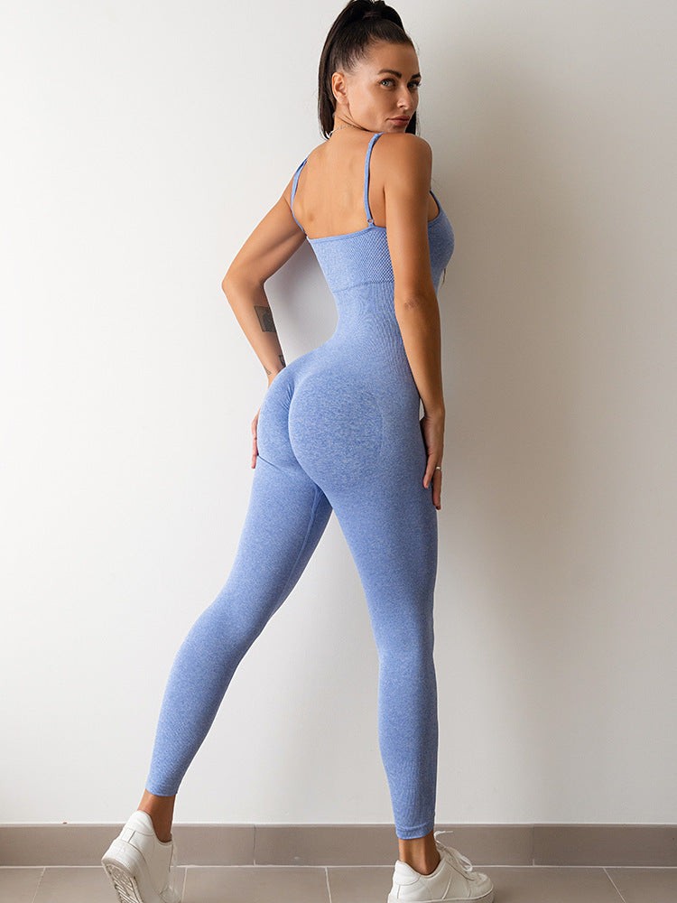 Women’s One-Piece Unitard Jumpsuit Spaghetti Strap Sleeveless Bodysuit with Tummy Control Slim Fit Romper