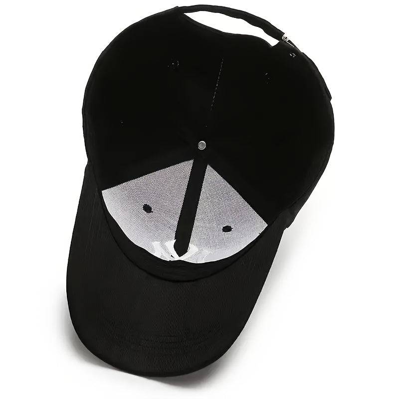Unisex Baseball Hats Set 4-Pack – Adjustable Snapback, Lightweight Polyester, Contrast Stitch for Travel & Outdoor Sports