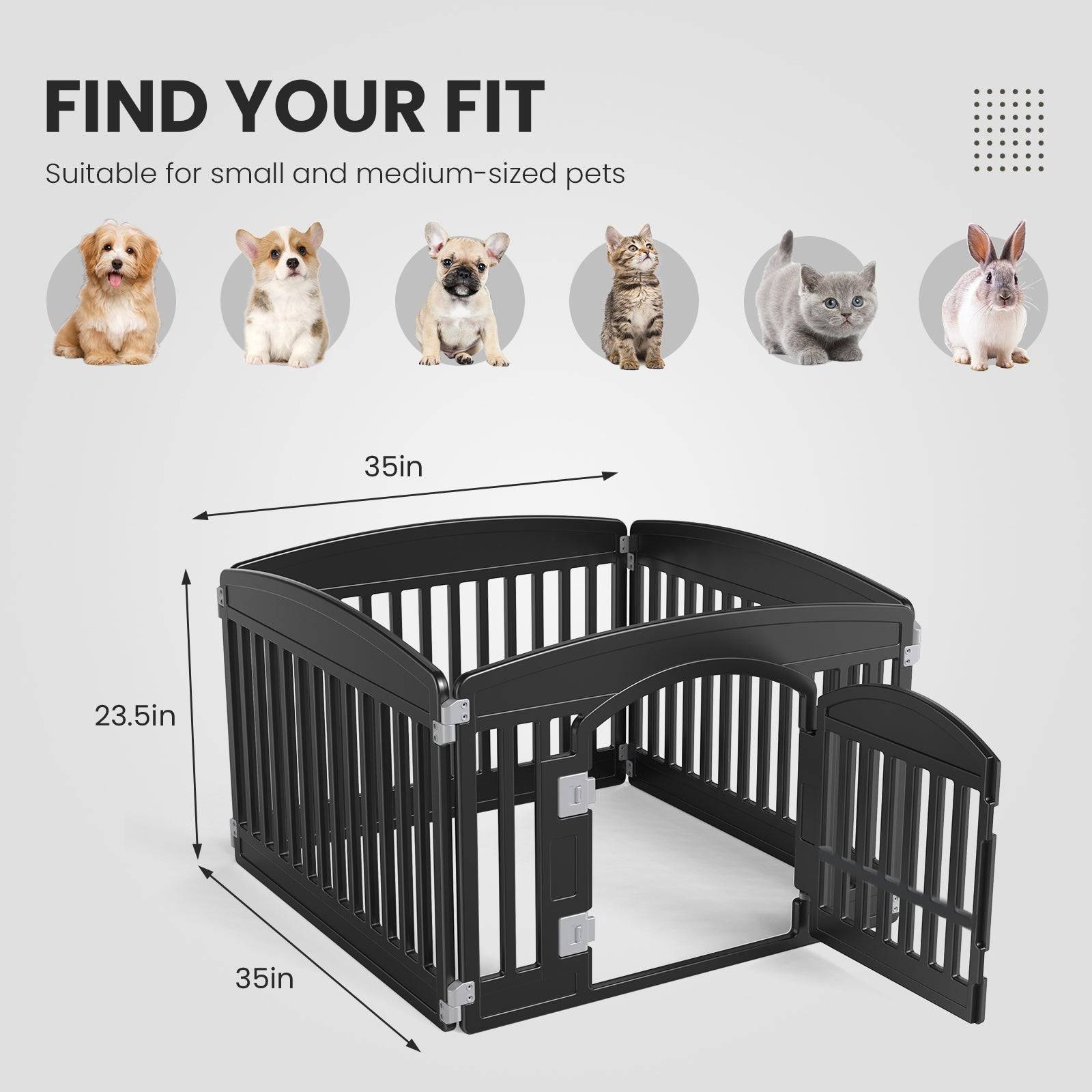 Adjustable Portable Dog Playpen For Indoor And Outdoor Use