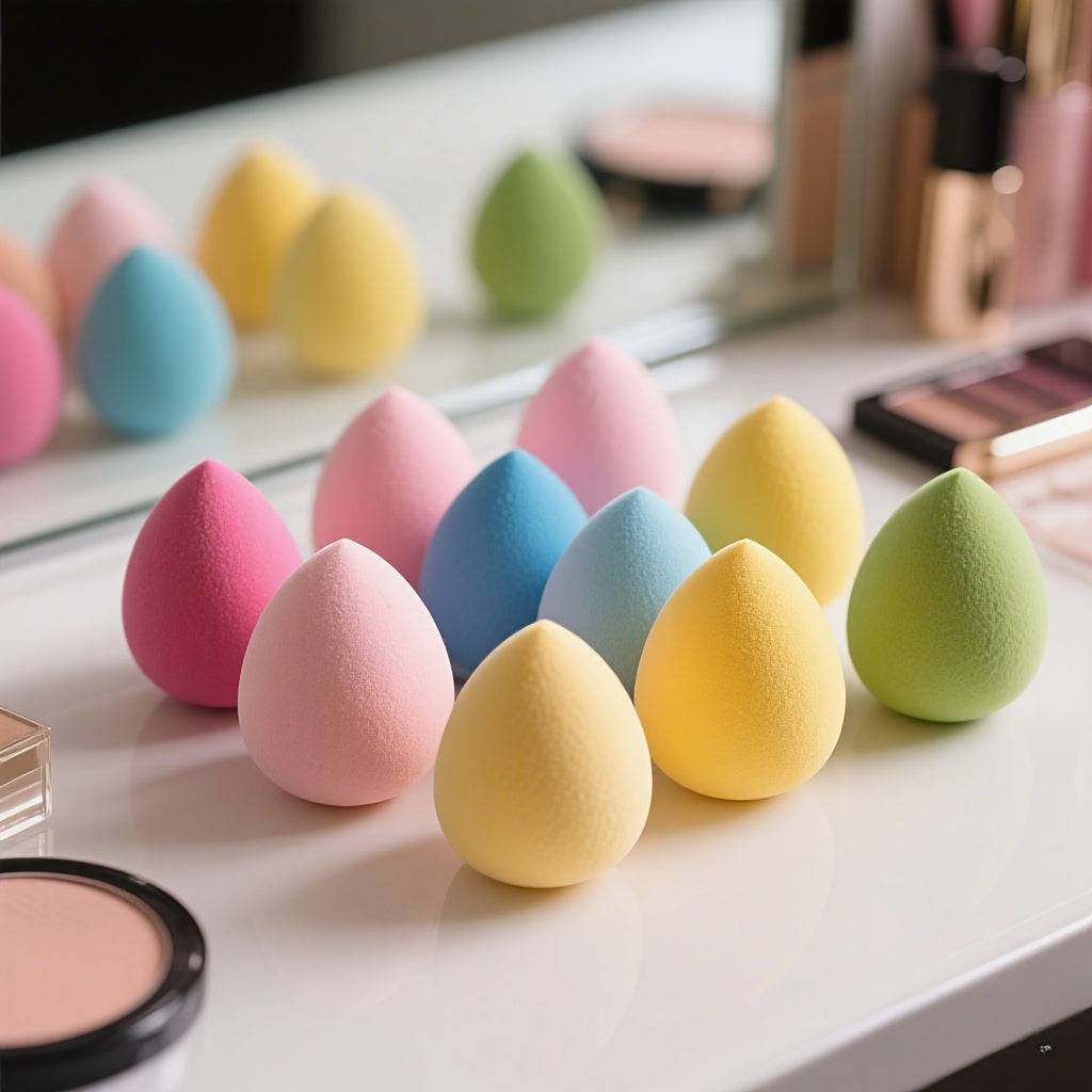 25pcs Latex-Free Makeup Sponge Set Beauty Blenders for Foundation, Cream & Powder Flawless Finish
