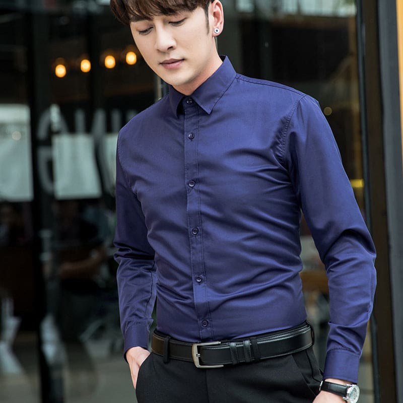 Youth Slim Shirt Korean Style Tide Brand - PMMNAPOLES