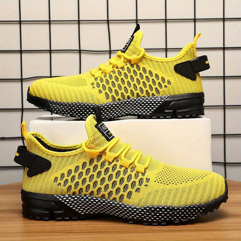 Men's Breathable Anti-Slip Running Shoes – Lightweight Sneakers with Arch Support & Cushioned Heel for Gym, Walking & Daily Wear