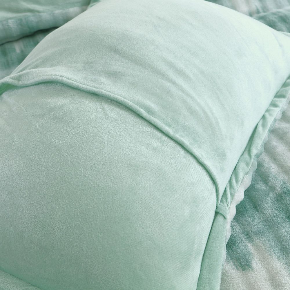 Duvet Covers Faux Rabbit Fur Reversible Boho Bedding Set