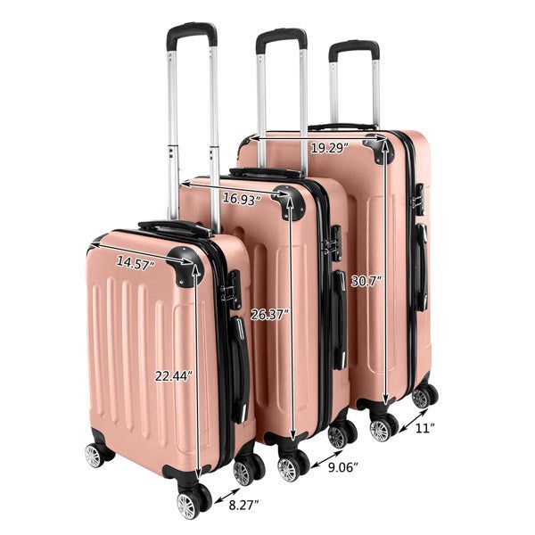 Lightweight ABS Luggage Set with Smooth Rolling Wheels