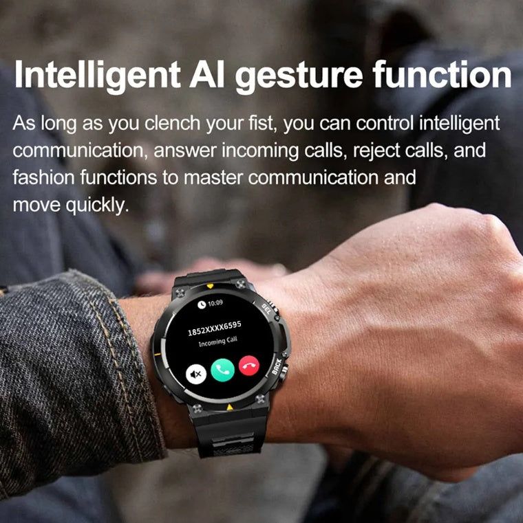 AMOLED Smart Watch For Men With Calls And Fitness Tracking