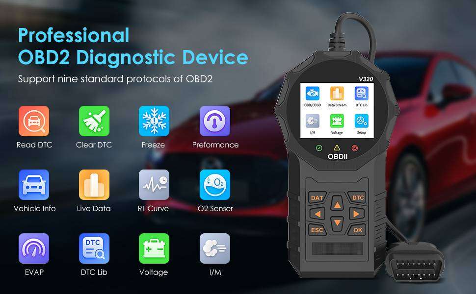 Car Code Reader OBD2 Engine Diagnostic Scanner
