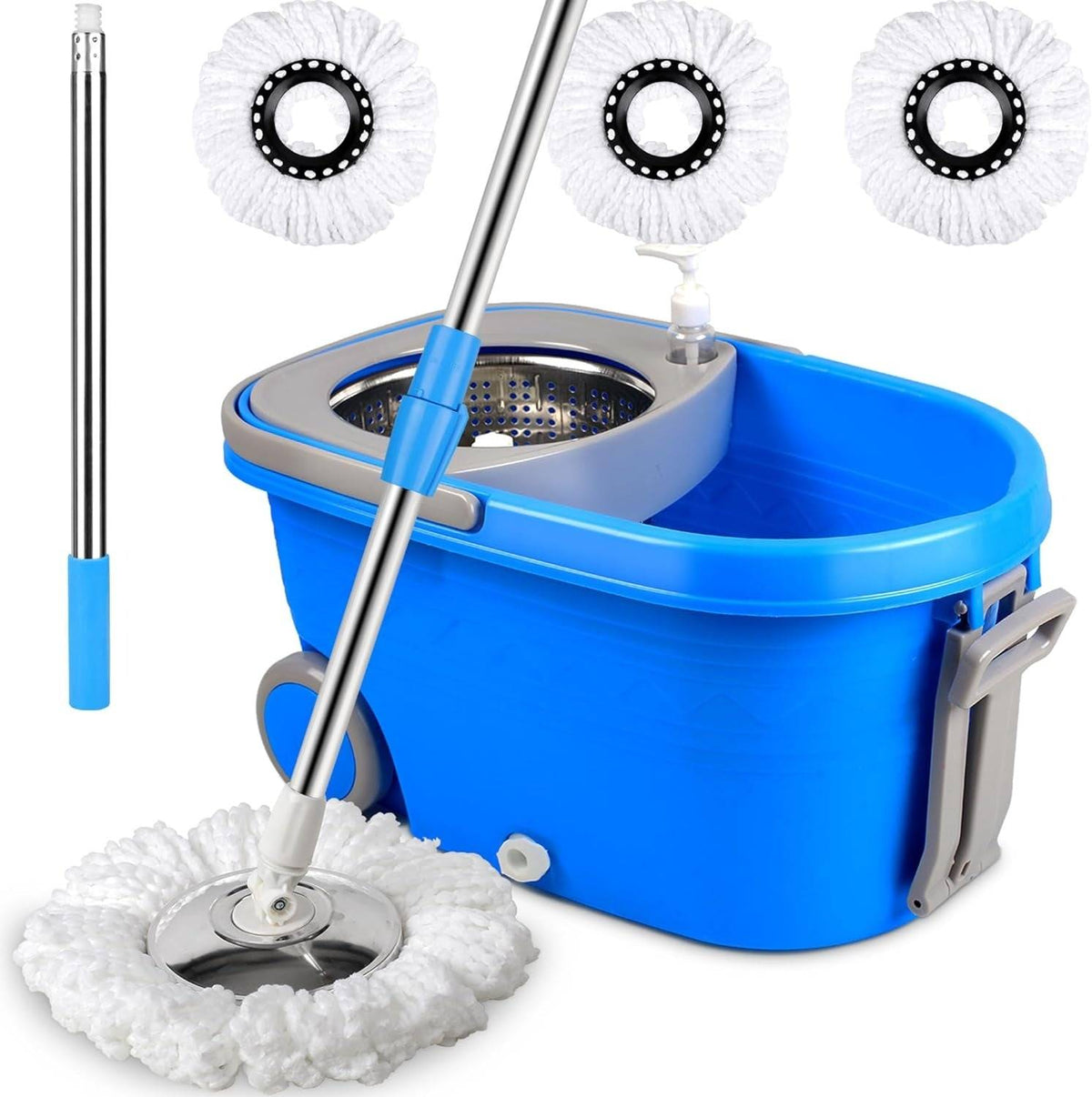 360 Spin Mop with Adjustable Handle and Bucket