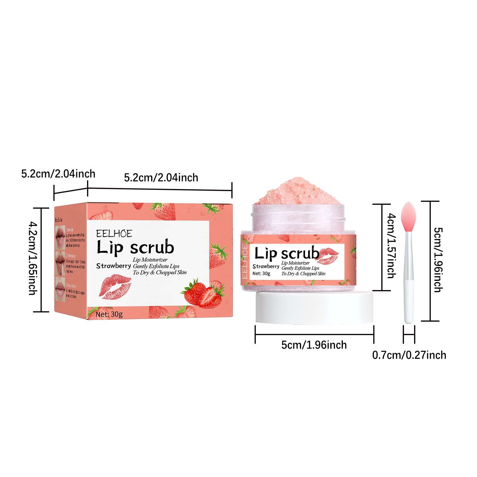 Peach Lip Scrub Hydrating Exfoliation Treatment