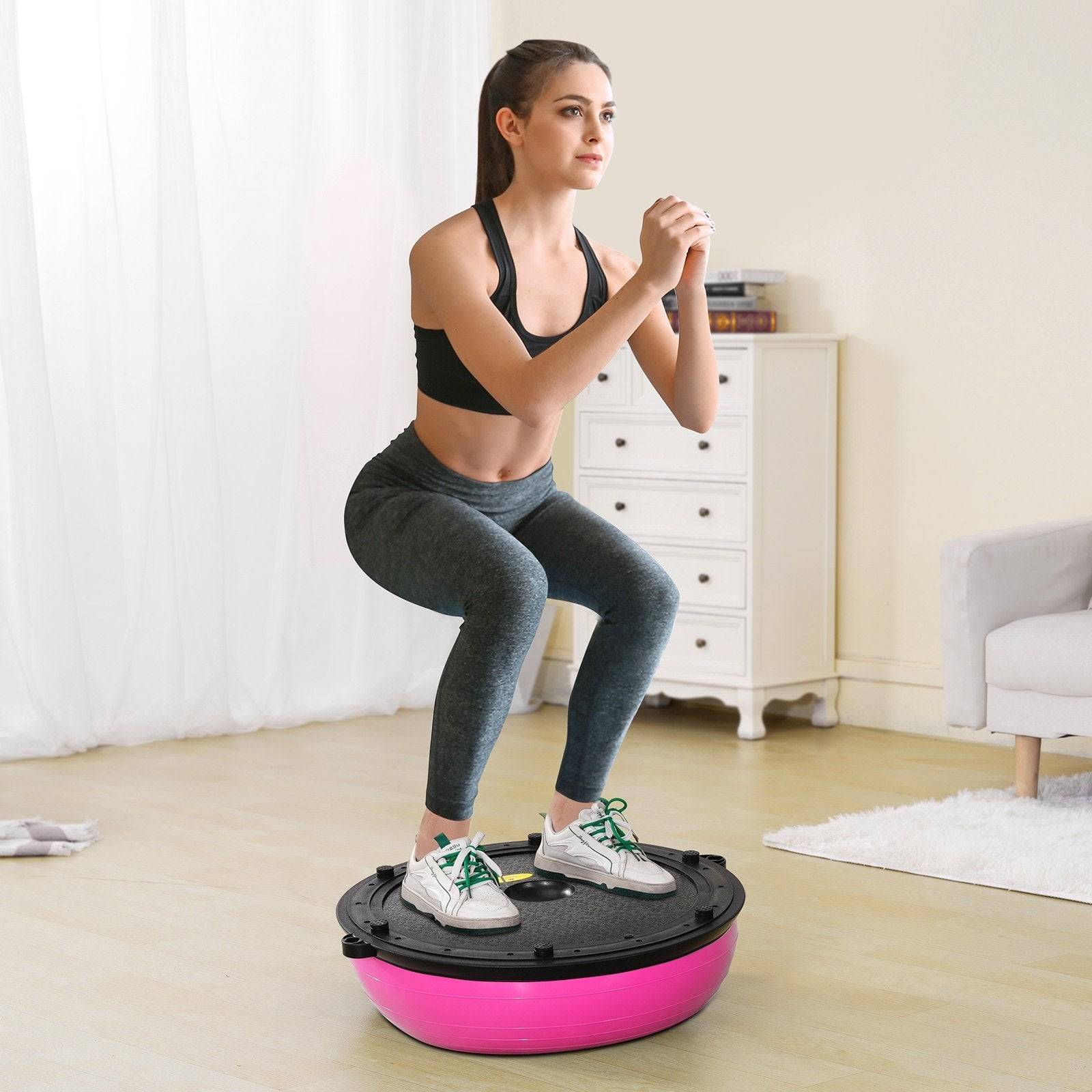 23 Inch Half Balance Exercise Ball Trainer for Workouts