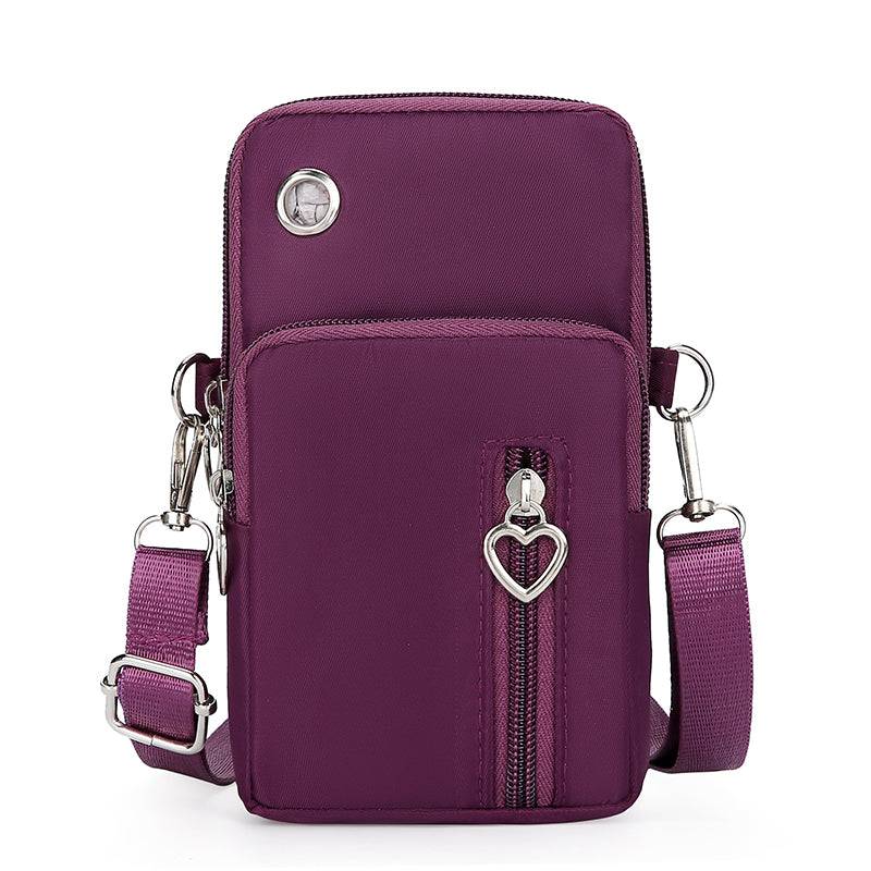 Canvas Phone Bag Crossbody Mobile Pouch