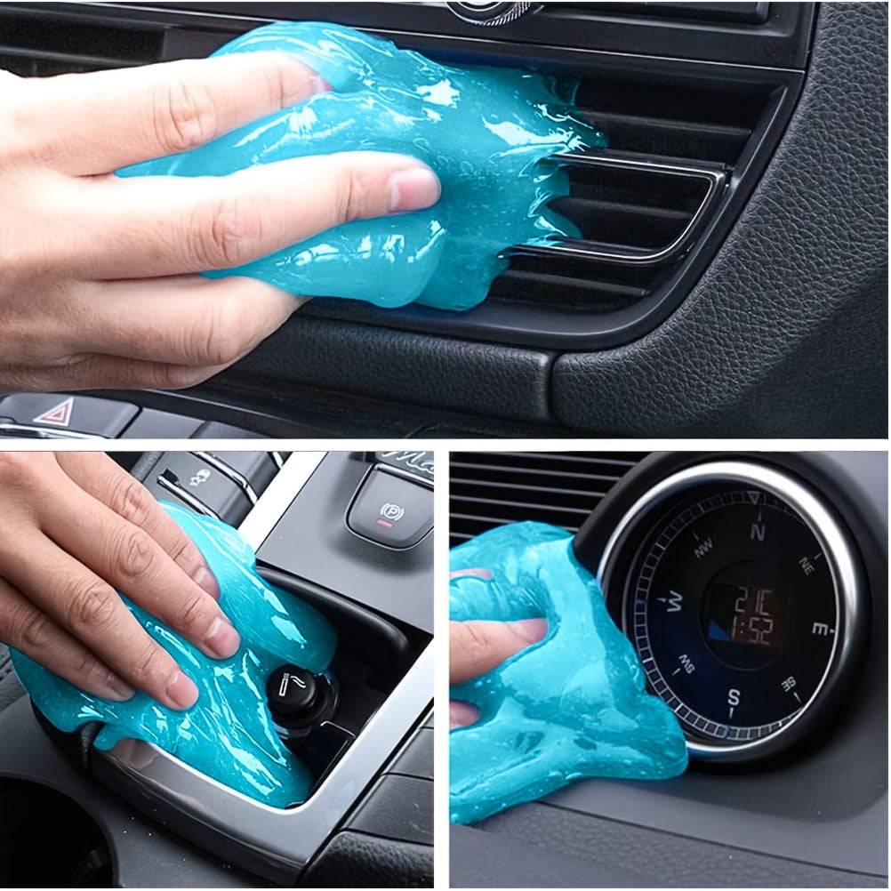 Pink car cleaning gel putty 5.6oz for auto interior, vents, and keyboards – reusable slime cleaner for dust removal