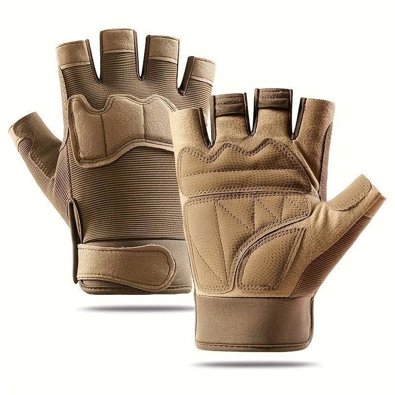 Half Finger Sports Gloves for Men and Women, Anti-Slip Training Gloves for Cycling, Hiking and Outdoor Workouts, Breathable Lightweight Design