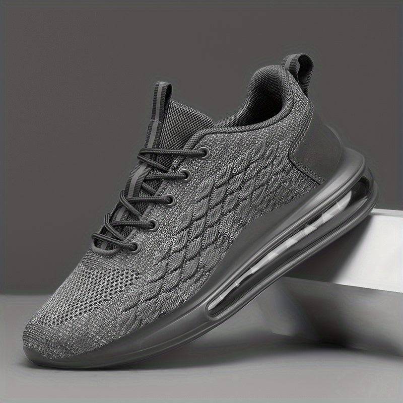 Men's Non-Slip Running Sneakers – Cushioned, Breathable Lace-Up Shoes for Gym, Office & Everyday Comfort