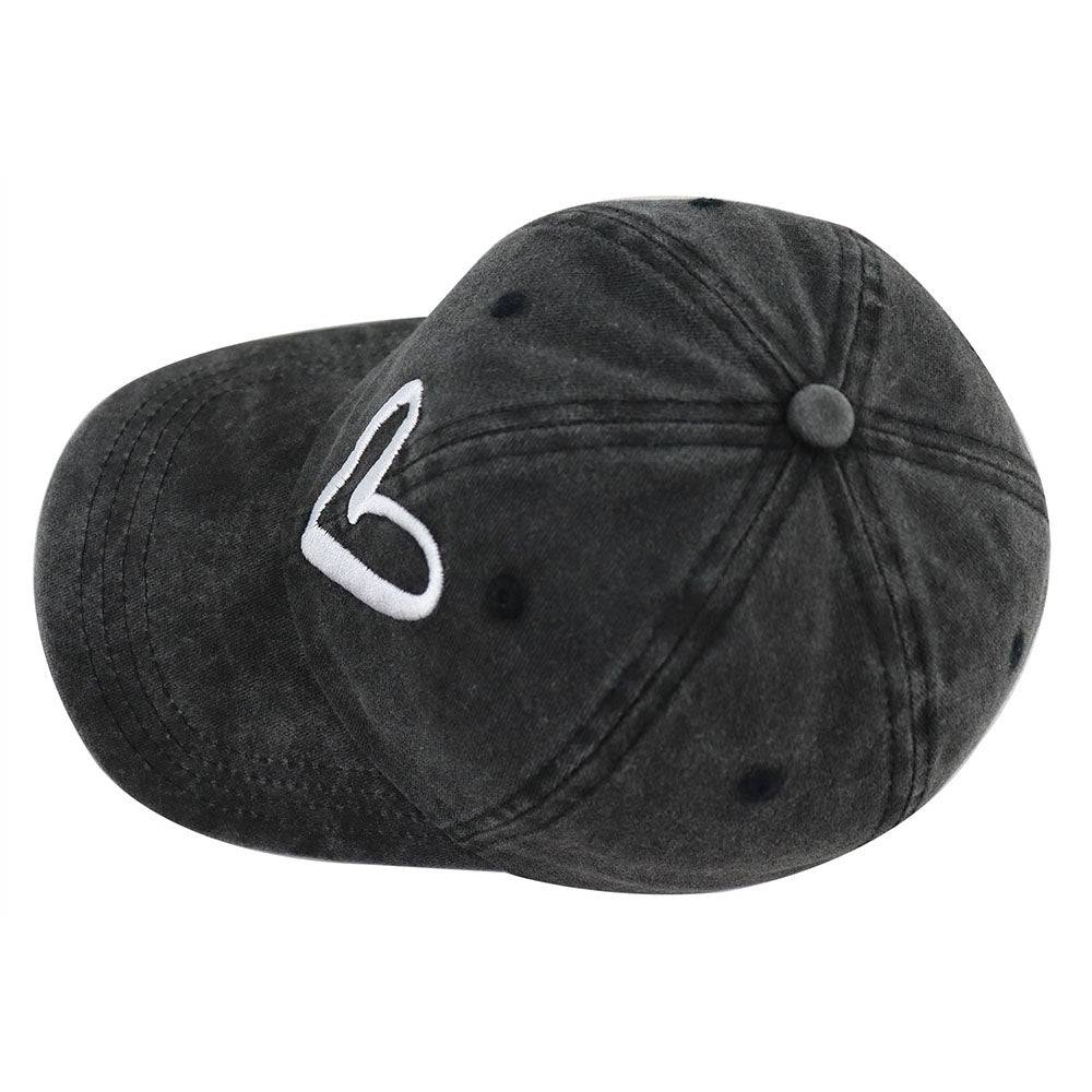 Love Heart Embroidered Baseball Caps 2 Pack Unisex