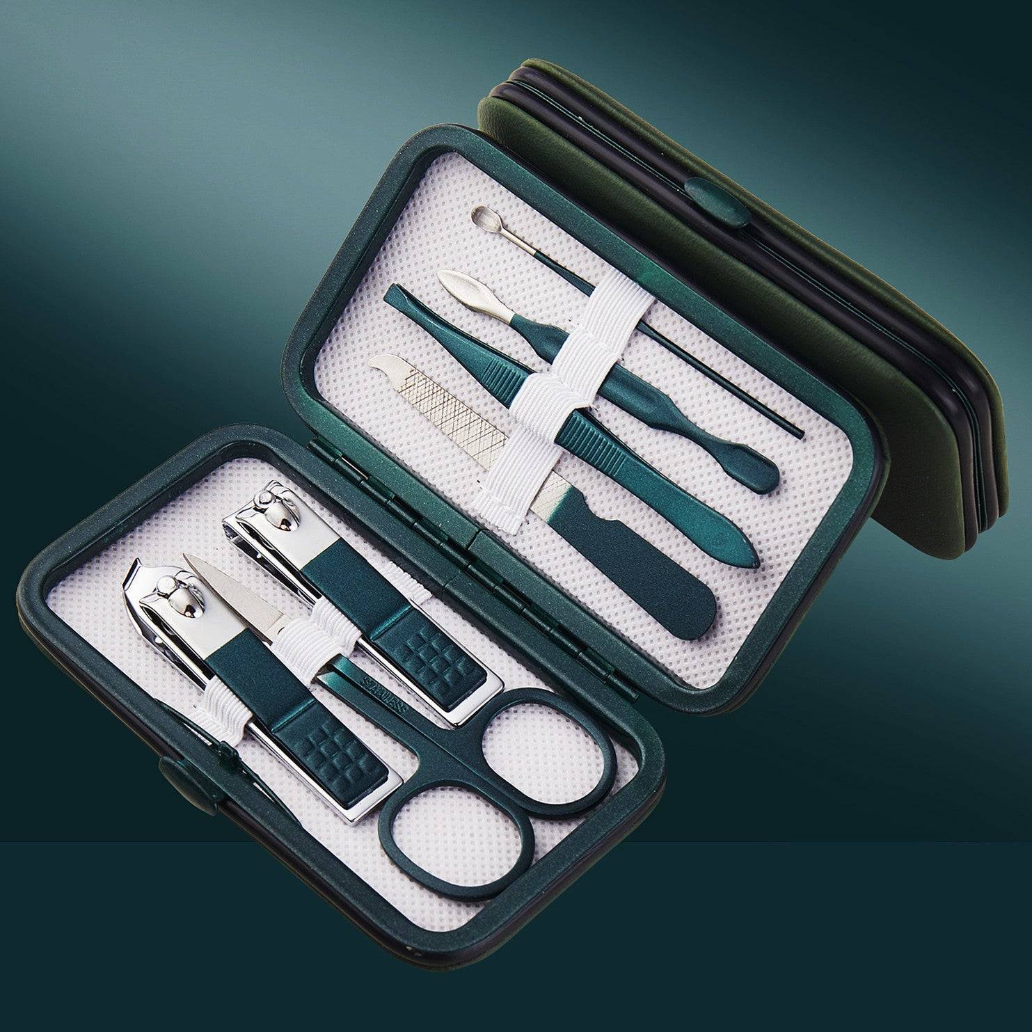 Manicure Set Stainless Steel Nail Clippers Pedicure Kit Box
