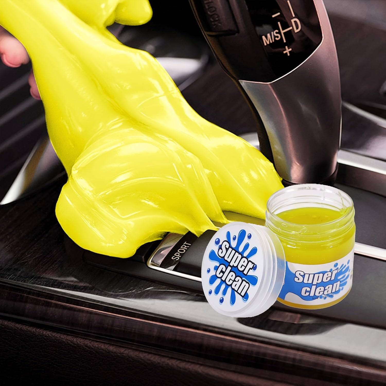 Pink car cleaning gel putty 5.6oz for auto interior, vents, and keyboards – reusable slime cleaner for dust removal