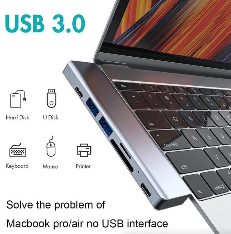 USB C Multiport Hub with 4K HDMI and USB 3.0