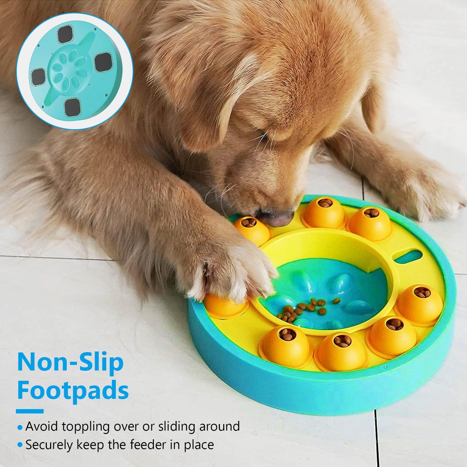 Interactive Dog Puzzle Feeder Slow Toy