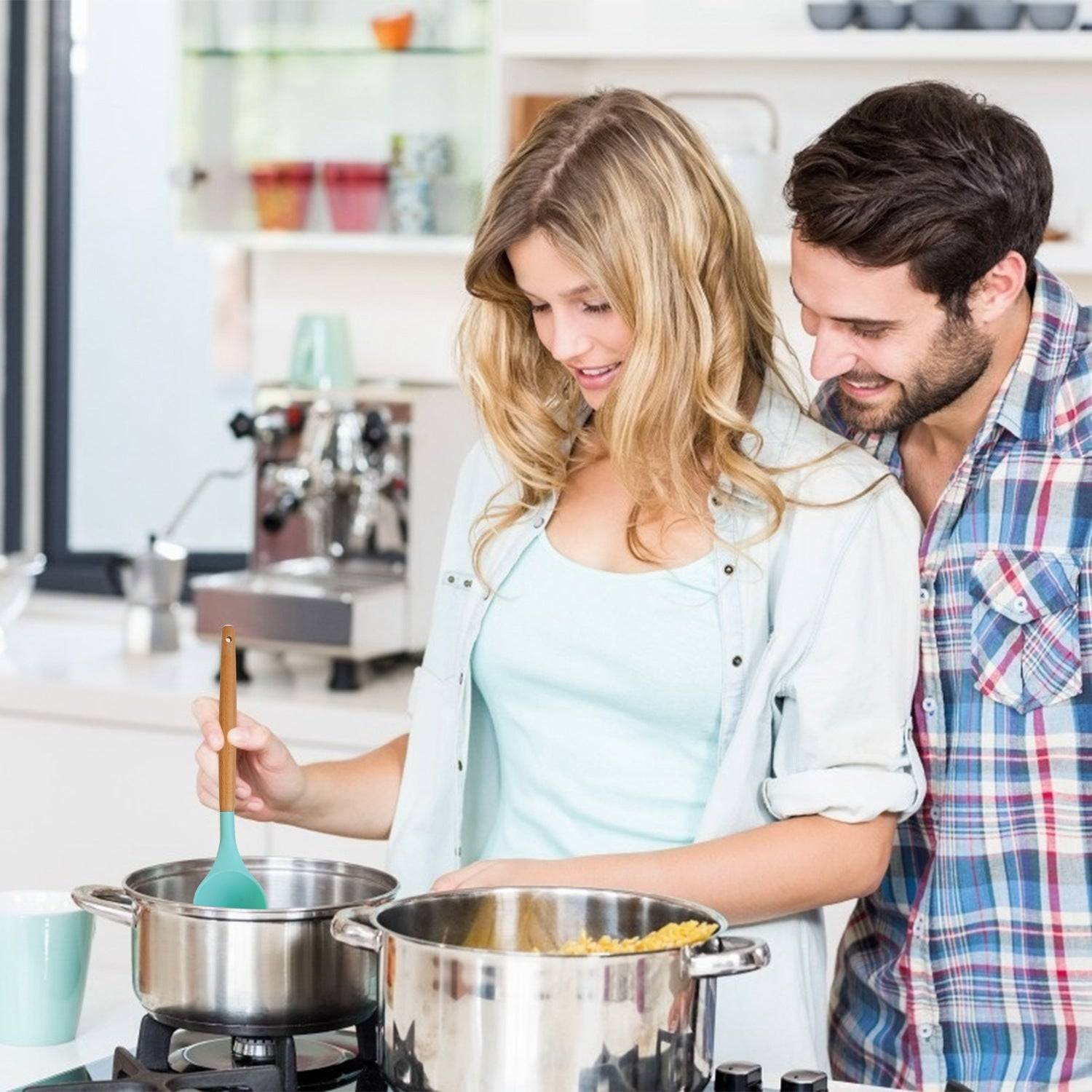 11 Piece Silicone Kitchen Utensil Set with Holder