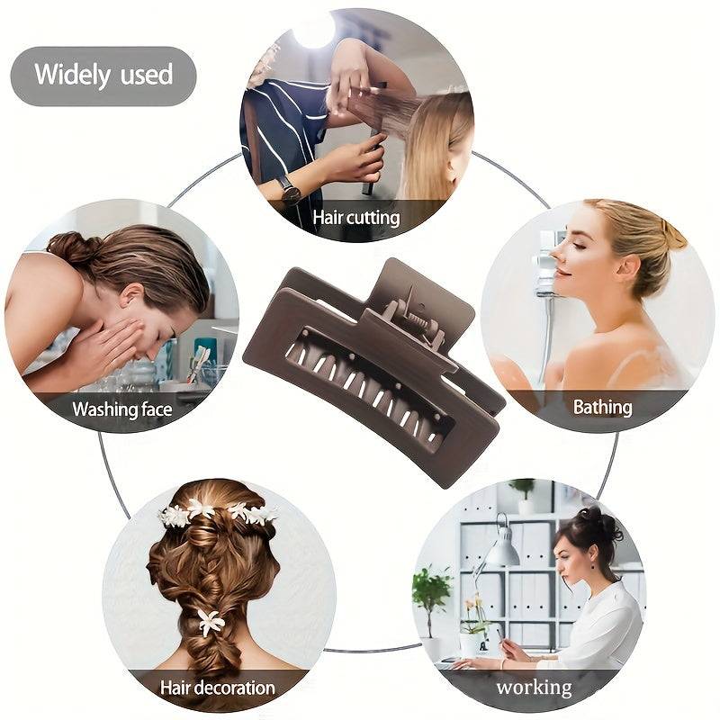 10-Piece Hair Jaw Clip Set for Women, Multicolor Hollowed-Out Non-Slip Claws with Strong Grip, Ideal for Thick, Curly or Thin Hair