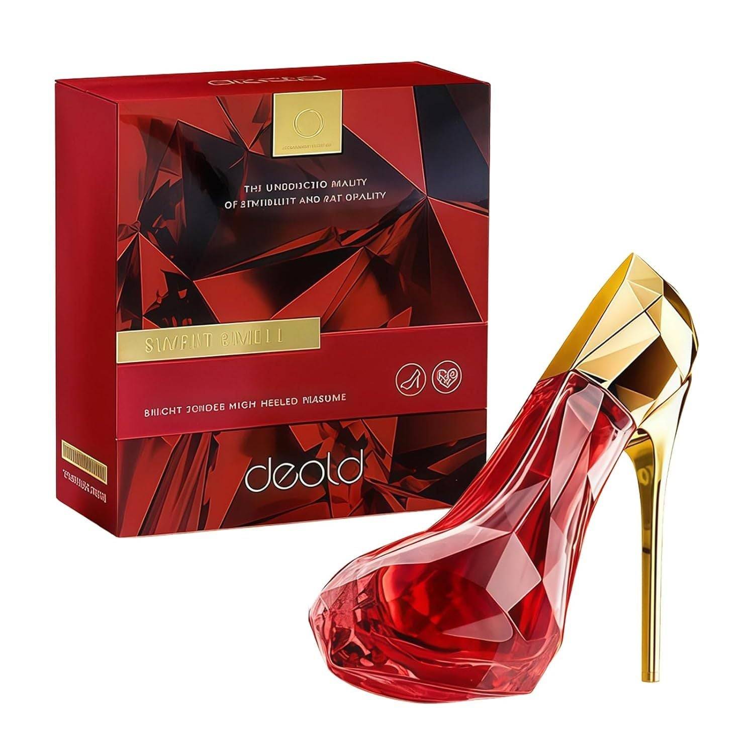 Womens Red High Heel Perfume Decorative Bottle
