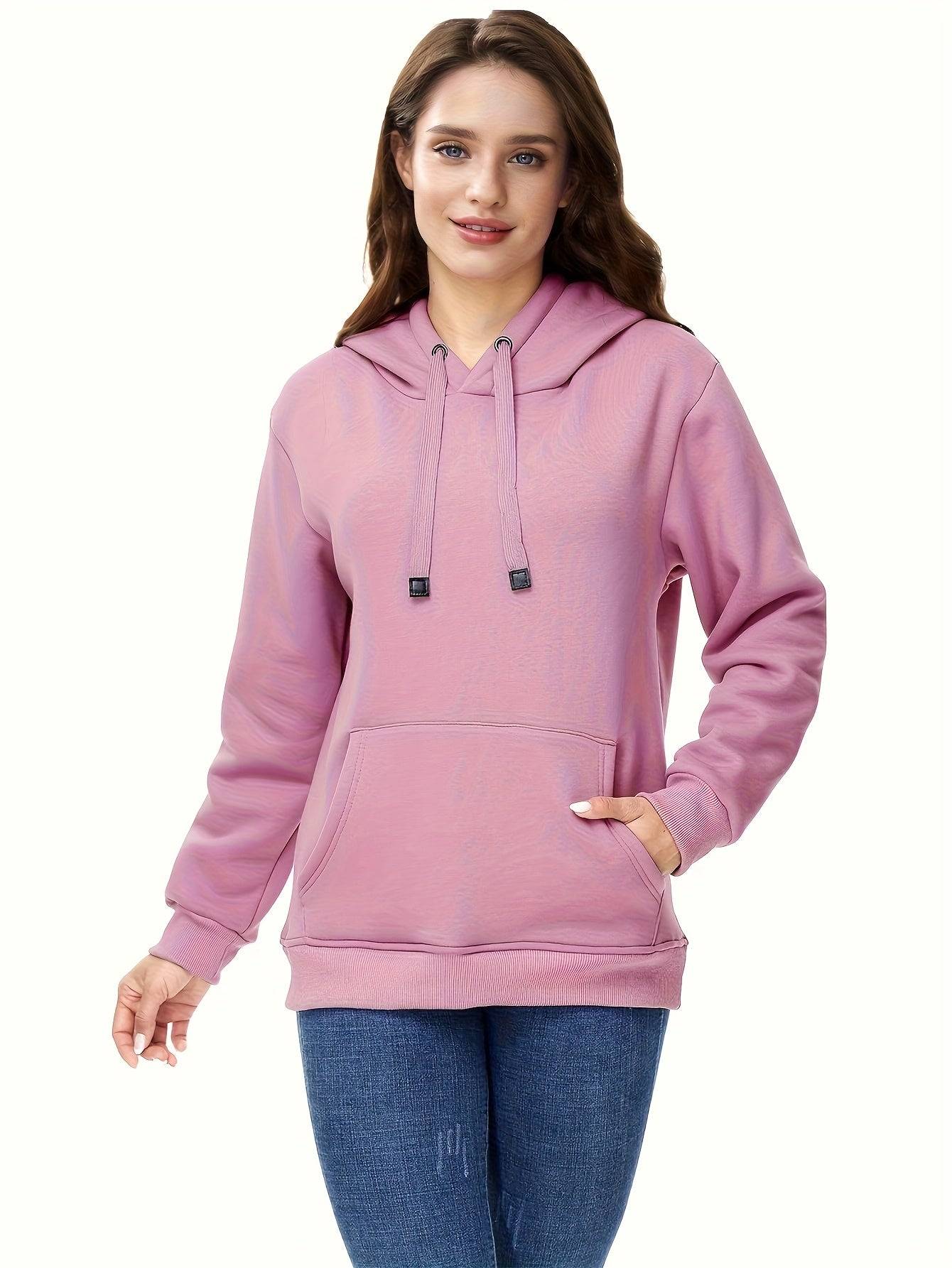 Womens Velvet Hoodie Pullover With Drawstring
