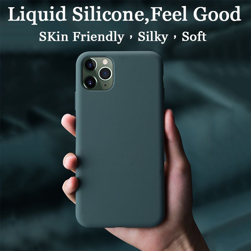 Shockproof Solid Color Resin Phone Case for iPhone 7–16 Pro, Full Coverage