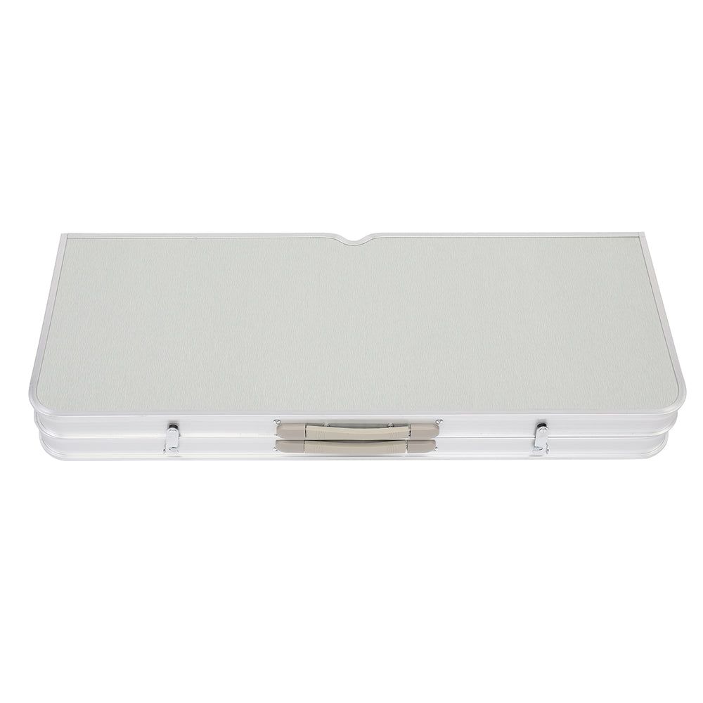 Portable Folding Camping Table with Integrated Chairs Set