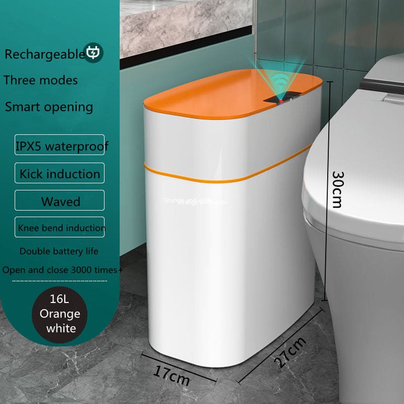 Smart Trash Can With Lid For Bedroom And Living Room Kitchen Storage Box Trash Can Induction Small Car Box Automatic Smart Dustbin Smart Trash Bin - PMMNAPOLES