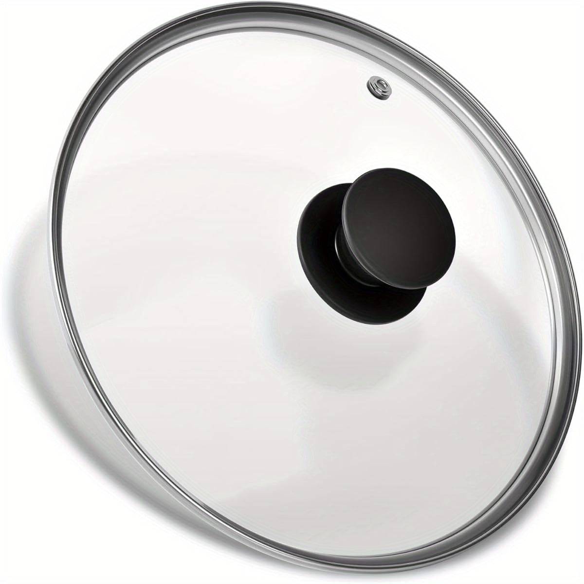 Tempered Glass Lid for 8-Quart Pressure Cooker – Replacement Accessory with Silicone Knob & Steam Vent, Heat-Resistant & Dishwasher Safe