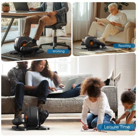 Under Desk Elliptical Machine with LED Monitor