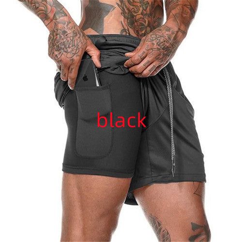 Lightweight Compression Shorts with Phone Pocket
