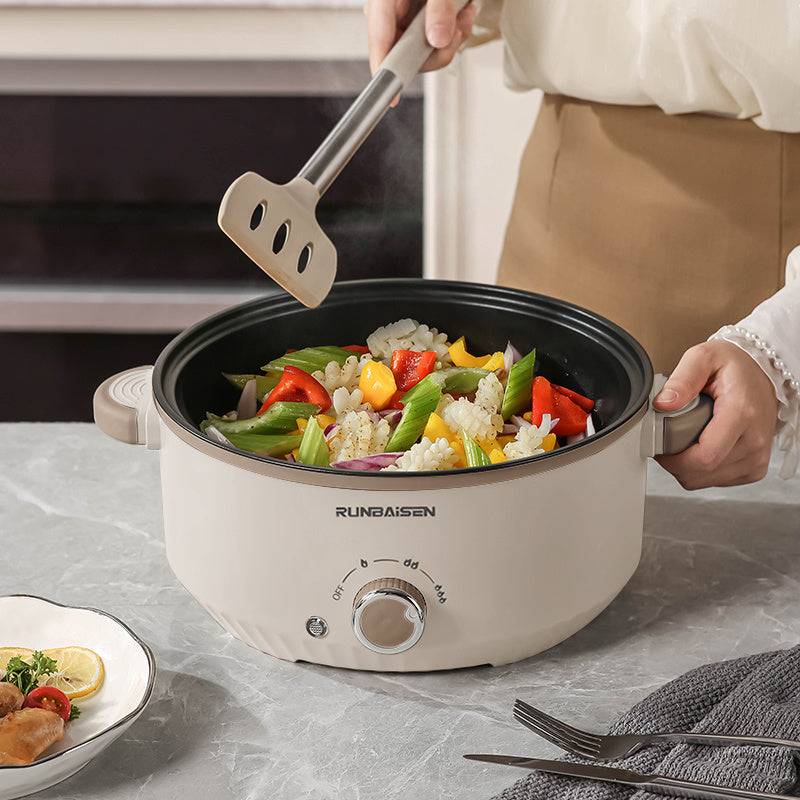 118oz Electric Hot Pot & Wok – Non-Stick Multi-Functional Cooker with Triple Power Control, Portable Stew Pot for Hotpot, Soup, Stir-Fry & Ramen