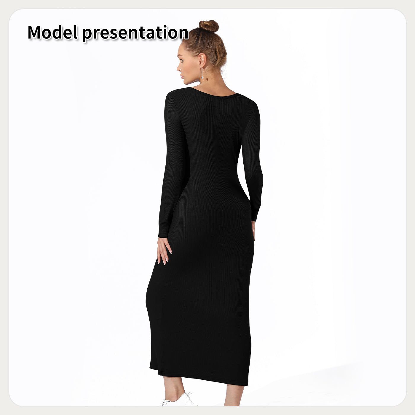 Women Casual Dress Solid Color Short Sleeve Elegant Fit