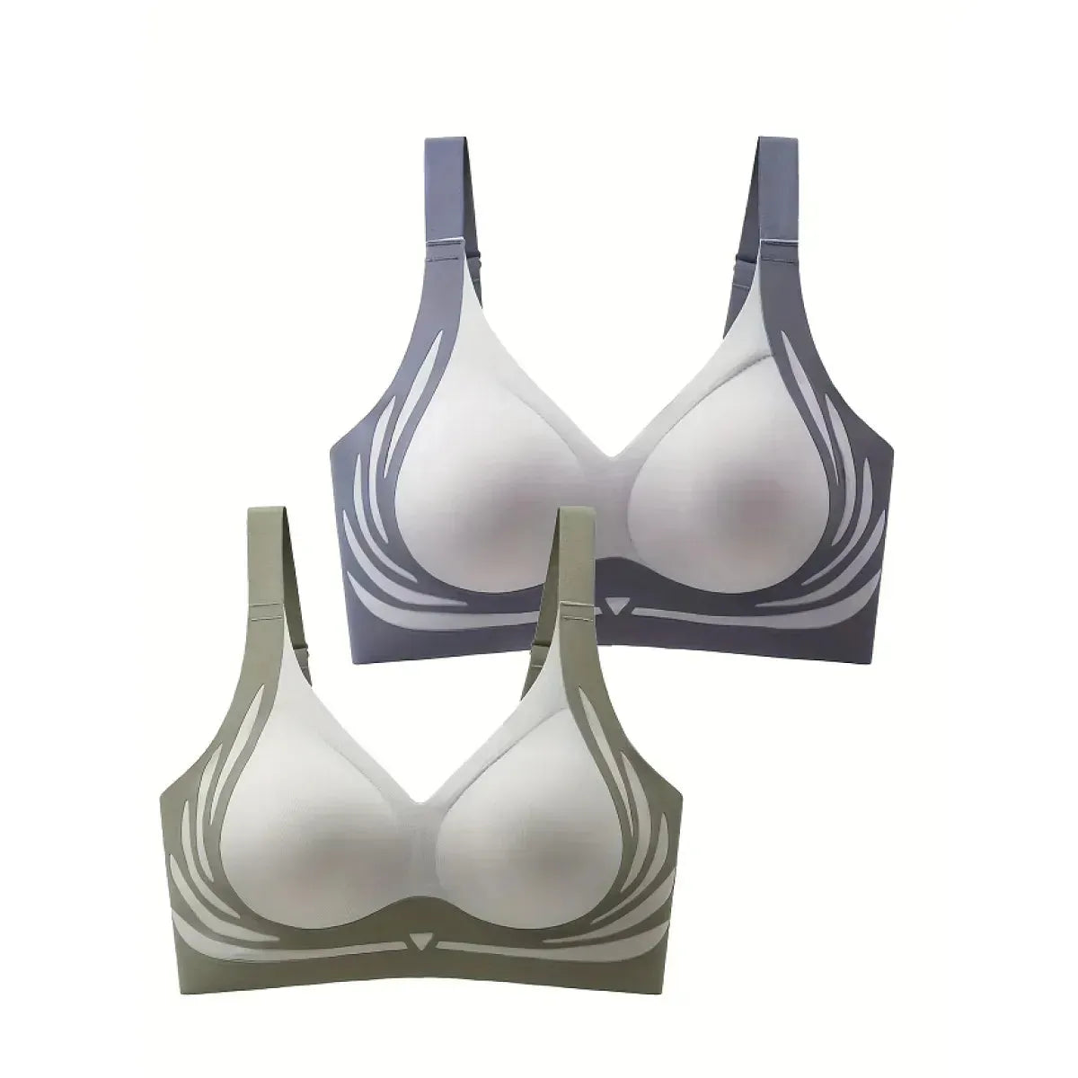 4-Pack Seamless Push-Up Sports Bras Anti-Gravity Lift & Gather Support