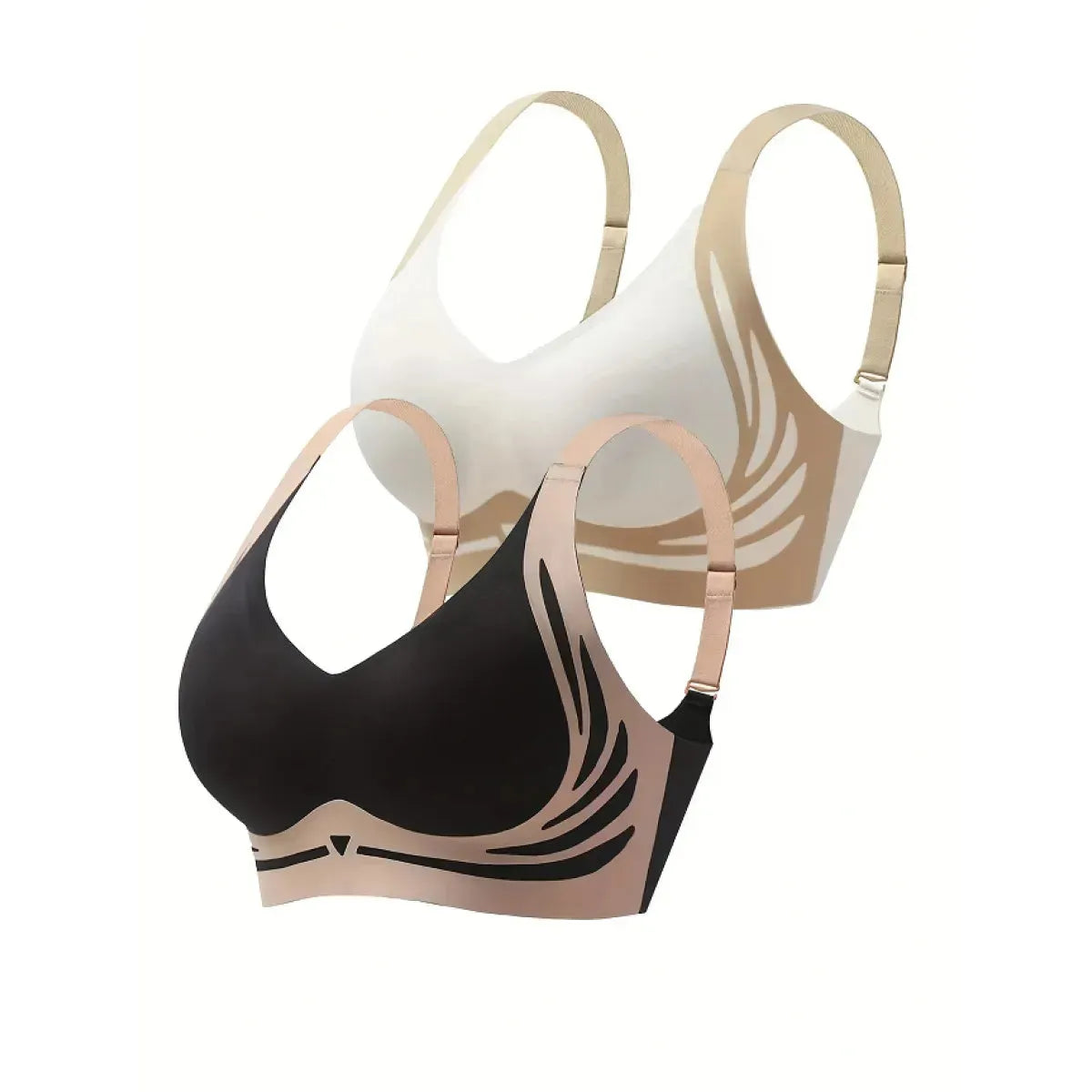 4-Pack Seamless Push-Up Sports Bras Anti-Gravity Lift & Gather Support