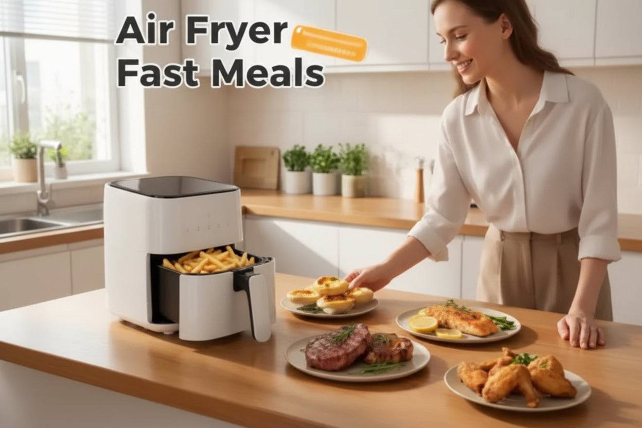 3QT Air Fryer Digital Controls Compact Healthy Cooking