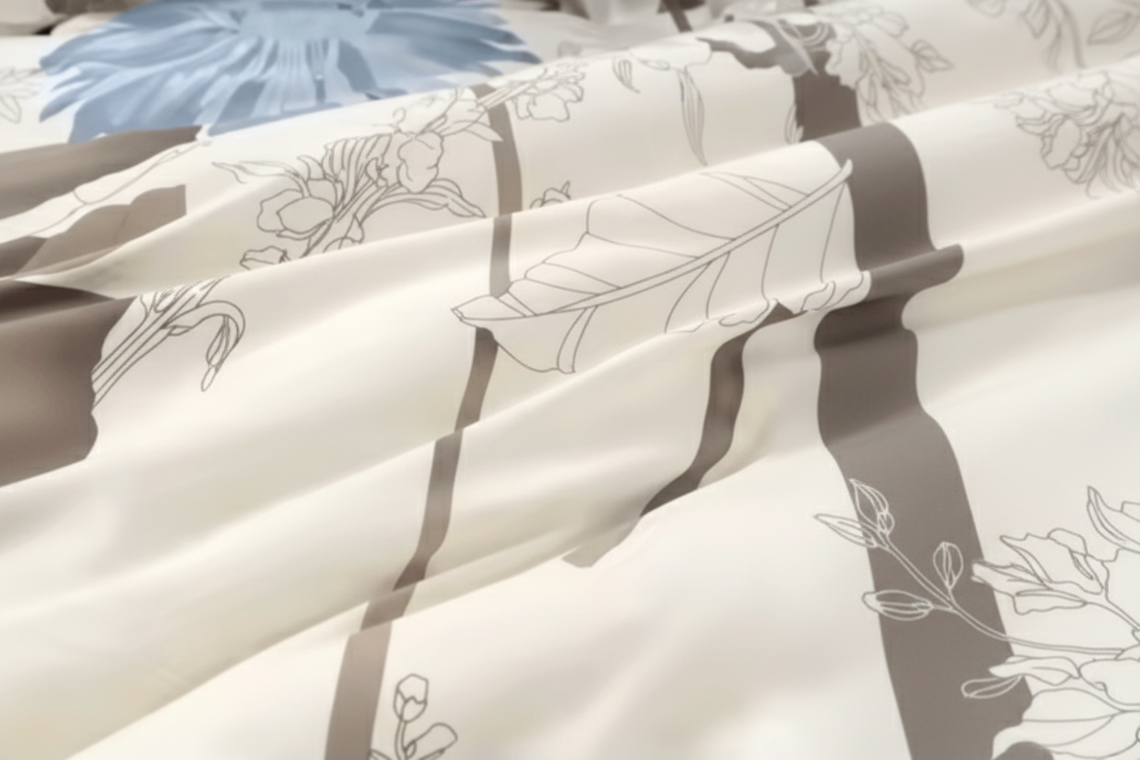 Floral Print Duvet Cover Queen Bedding Set