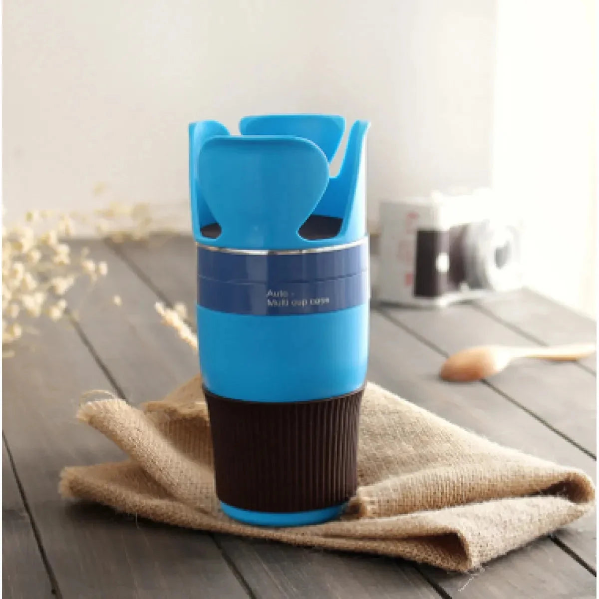 Foldable Magnetic Car Cup Holder with Vacuum Mount