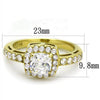 Women Stainless Steel Cubic Zirconia Rings - PMMNAPOLES