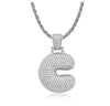 PIPE Rhodium HH Bubble Letter - PMMNAPOLES